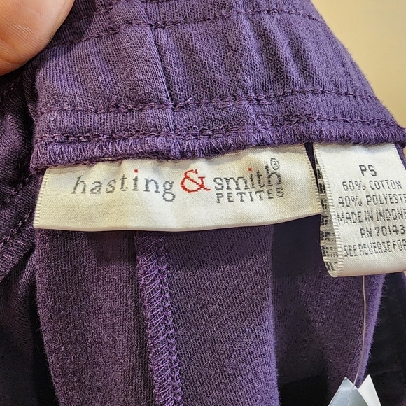 Hastings and Smith purple classic Comfort sweatpants size PS  NWT - Picture 7 of 11